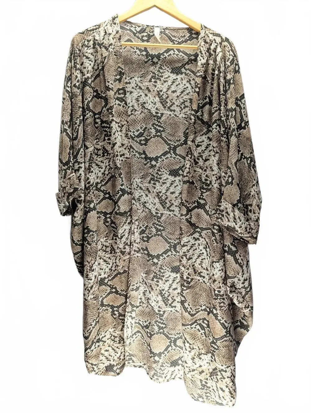 Snake Print Kimono Cardigan by L Love Lightweight & Flowing